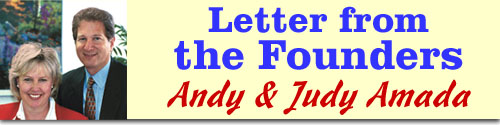 Letter from the Founders - Andy & Judy Amada