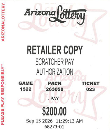 Another $200 Scratcher Winner in September 2026 - a $200 Win!!
