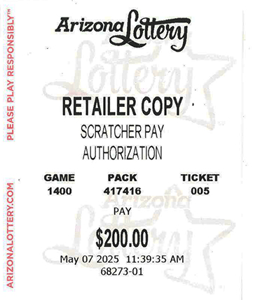 Another $200 Scratcher Winner in May 2025 - a $200 Win!!