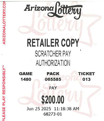 Another $200 Scratcher Winner in June 2025 - a $200 Win!!