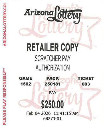 Another $250 Scratcher Winner in February 2026 - a $250 Win!!