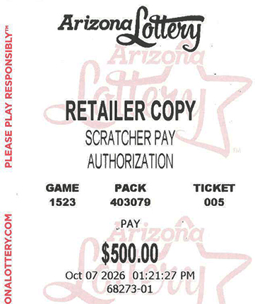 Another $500 Scratcher Winner in October 2026 - a $500 Win!!