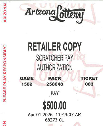 Another $500 Scratcher Winner in April 2026 - a $500 Win!!