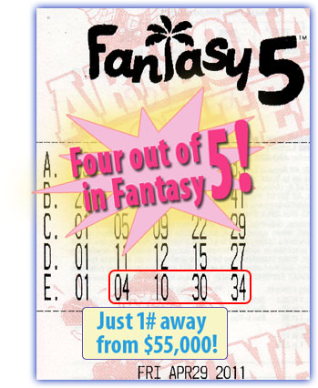 Fantasy 5 Winner!