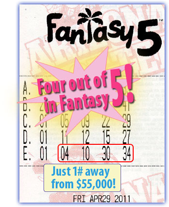 Fantasy 5 Winner!