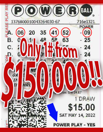 Another BIG POWERBALL Winner in MAY 2022