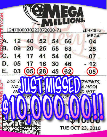 Another Mega Millions Winner in OCTOBER 2018